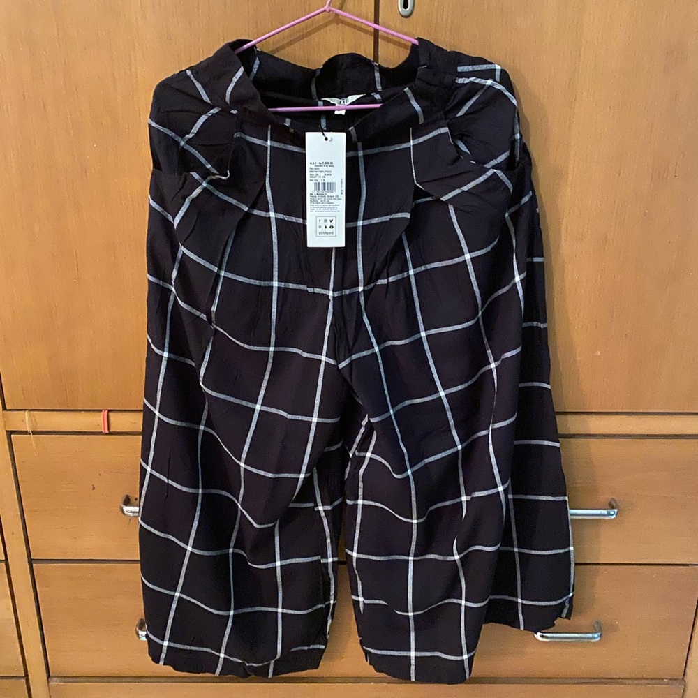 AND - checks culottes never worn with tags waist 26 - Picture 1 of 4
